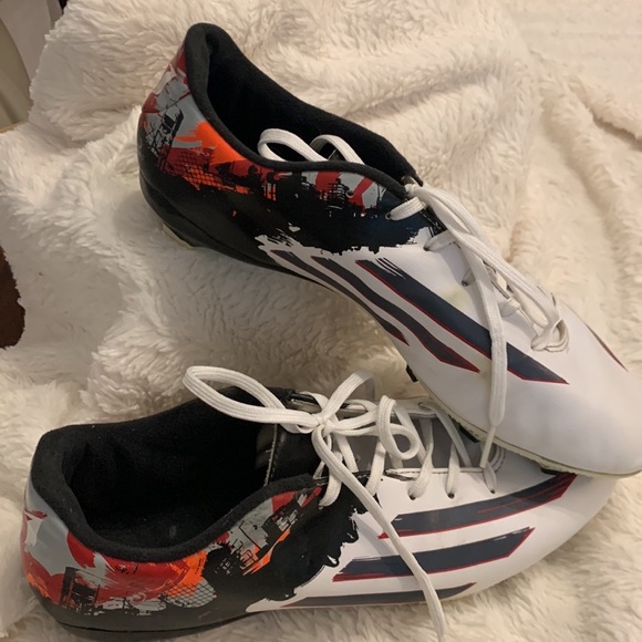 Adidas Messi 10.3 FG B23766 Mens Football Soccer Shoes US 11.5 White Low Top - Picture 4 of 5